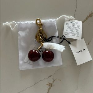 NWT Coach Cherry Bag Charm